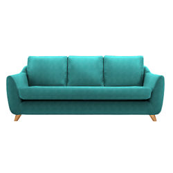 G Plan Vintage The Sixty Seven Large 3 Seater Sofa Velvet Teal